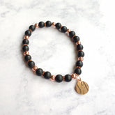 Rose-Gold-Matte-Onyx-Beaded-Stretch-Bracelet
